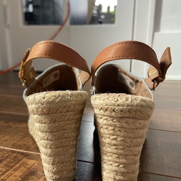 Toms Jean Skirt + Twine Wedges Size 9 "Monica Wedge Heel" - Picture 4 of 5